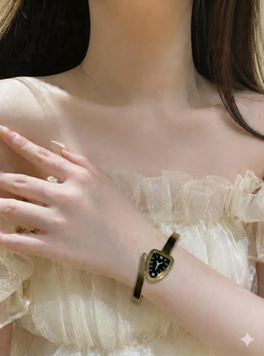 Avant-Garde Shield Gold Kada Bracelet