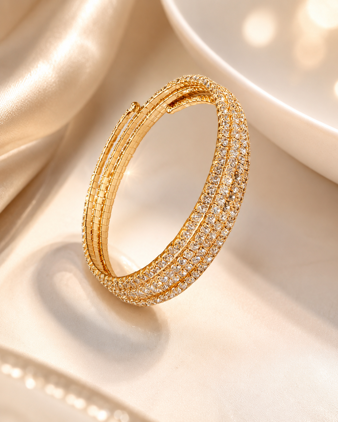 Premium High-Shine Multi-Row Bracelet