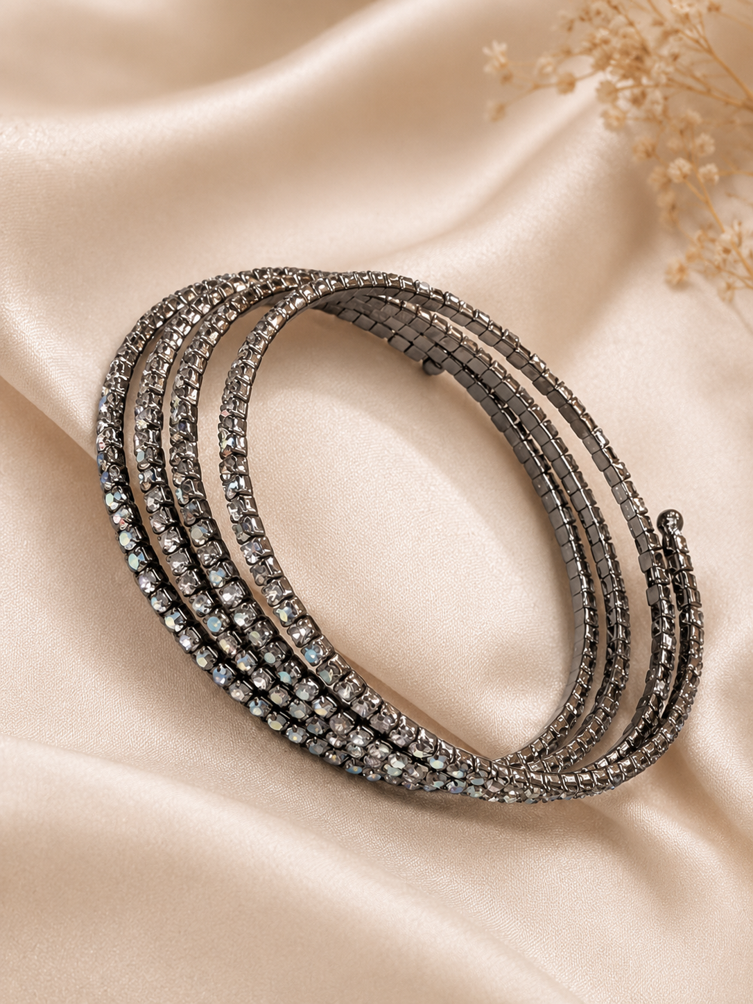 High-Fashion Midnight Bloom Bracelet