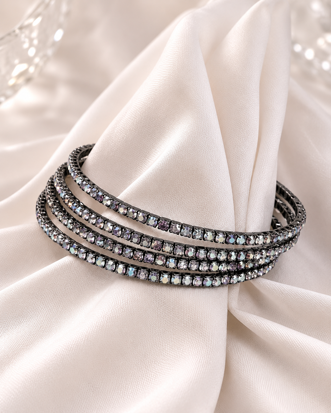 High-Fashion Midnight Bloom Bracelet