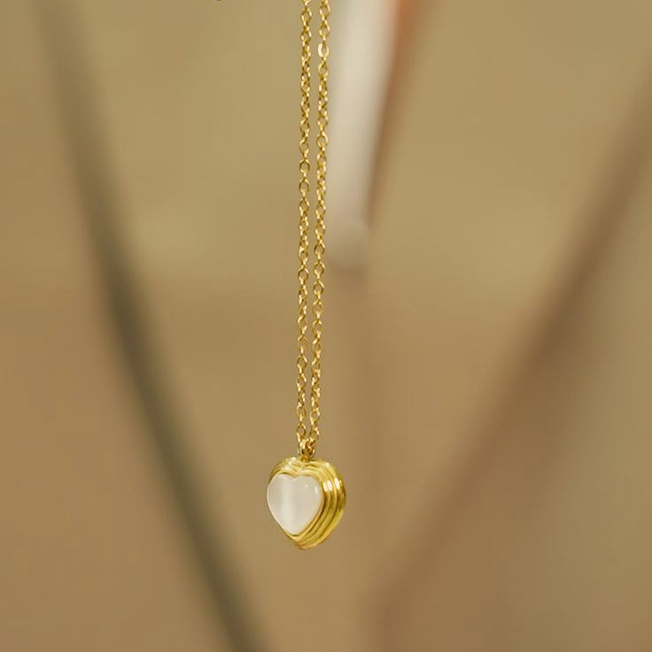 Pearl Heart Necklace ✨