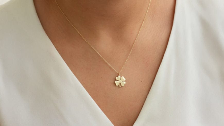 Lucky Clover Stainless Steel Necklace