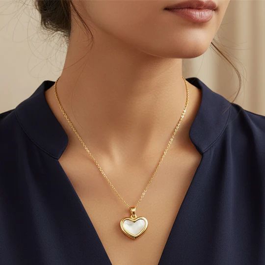 Pearl Heart Necklace ✨