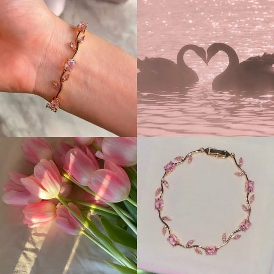 Pink Tulip Bracelet