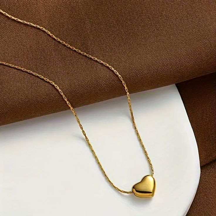 Puffed Heart 3D Necklace