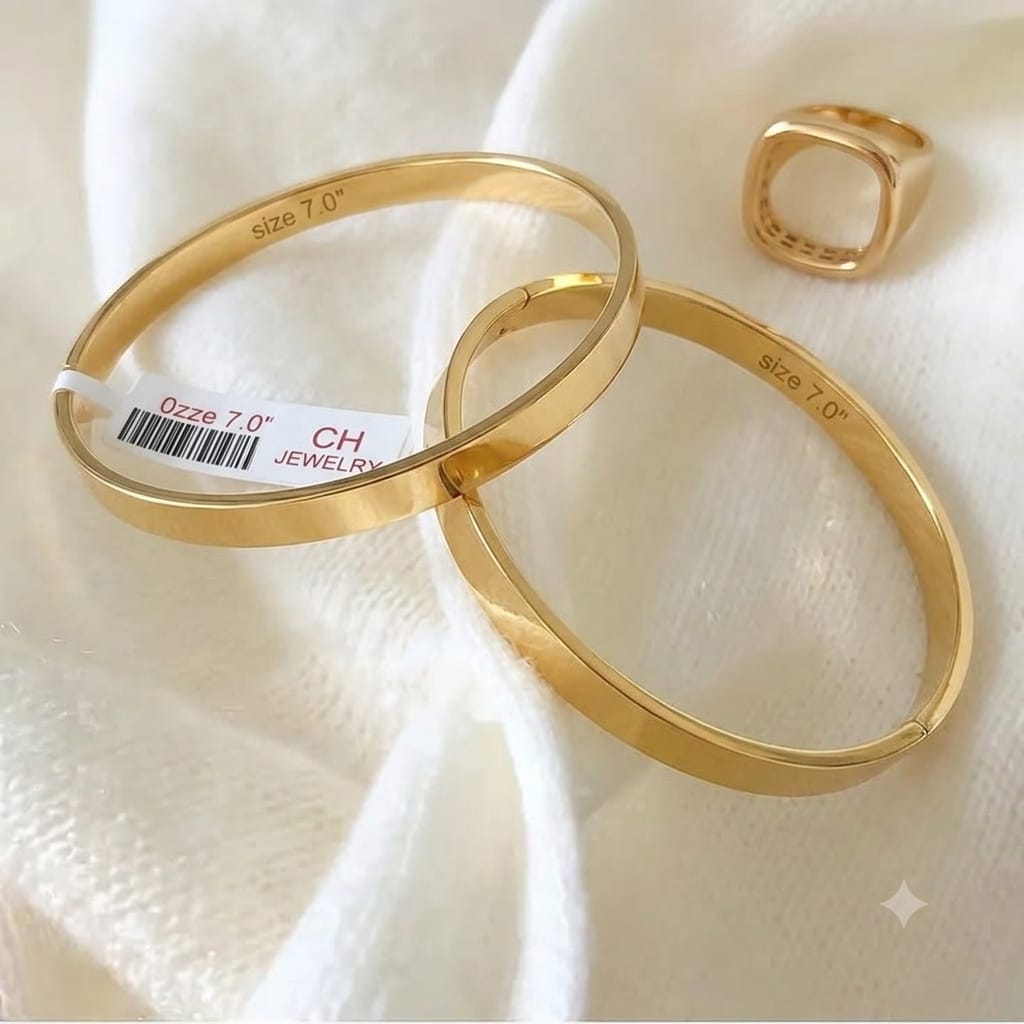 Minimalist 18K Gold Plated Stacking Band