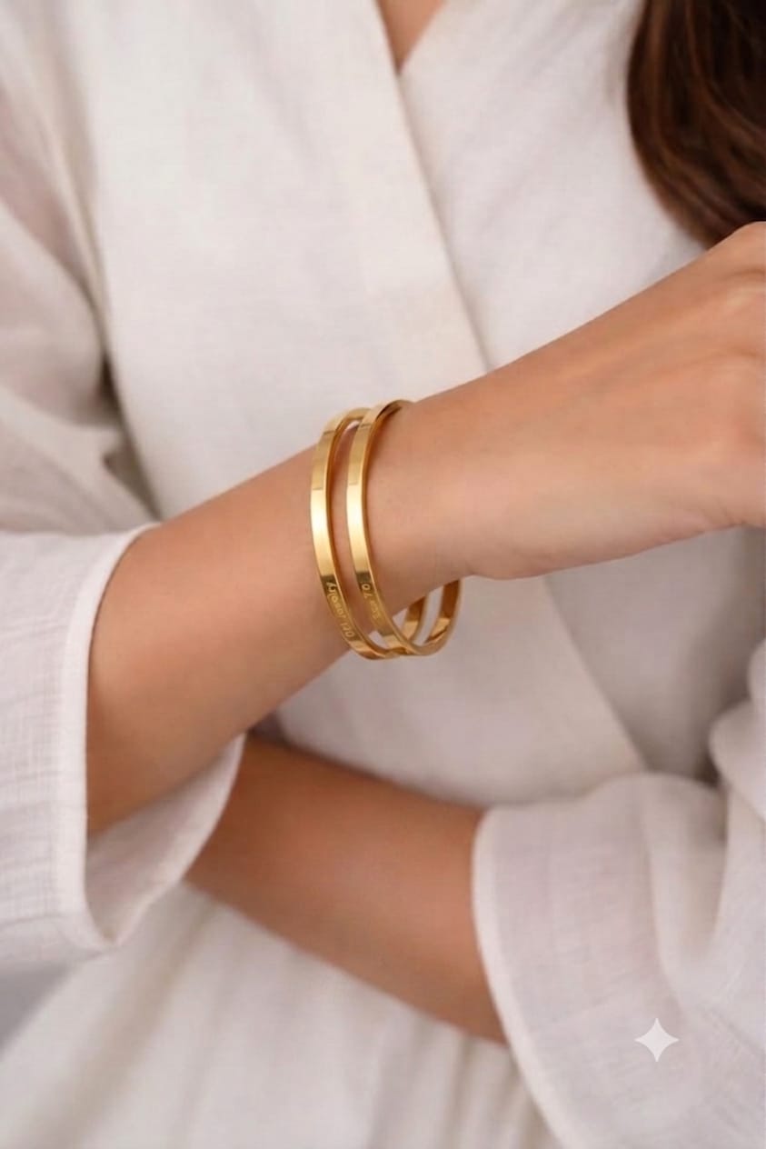Minimalist 18K Gold Plated Stacking Band