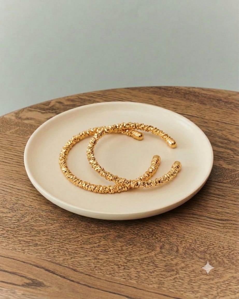 Premium High-Shine Layered Sparkle Cuff