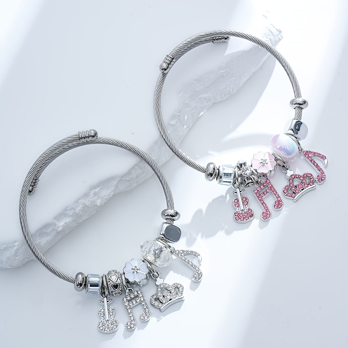 The Tarana Musical Note & Crown Charm bracelet