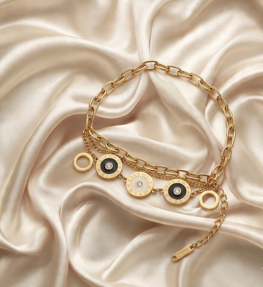 ✨ Evil Eye Charm Chain Bracelet