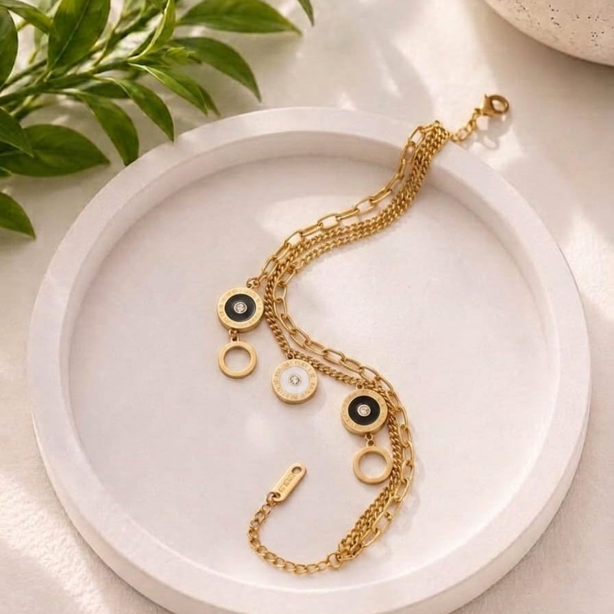 ✨ Evil Eye Charm Chain Bracelet