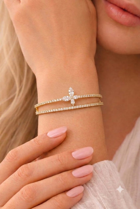 Luxury Cubic Zirconia Daily Wear Bangle